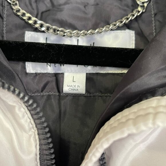 Nicole Miller Ombre Puffer Winter Coat Jacket Sz Large NWT - Picture 6 of 7